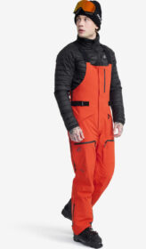 RevolutionRace > Lasketteluhousut – Punainen – Atlas 3L Ski Bib Pants Miehet Lava, Koko:M