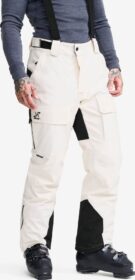RevolutionRace > Lasketteluhousut – Valkoinen – AccXel Insulated 2L Ski Pants Miehet Tofu, Koko:XL