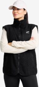 RevolutionRace Liivit – Musta – Bigfoot Pile Fleece Vest Naiset Black, Koko:L