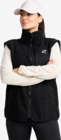 RevolutionRace Liivit – Musta – Bigfoot Pile Fleece Vest Naiset Black, Koko:M