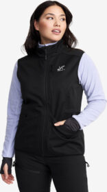 RevolutionRace Liivit – Musta – Responder Softshell Vest Naiset Black, Koko:M