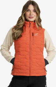 RevolutionRace Liivit – Oranssi – Flex Stretch Down Vest Naiset Mecca Orange, Koko:3XL