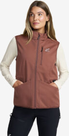 RevolutionRace Liivit – Pinkki – Responder Softshell Vest Naiset Pink Mahogany, Koko:L