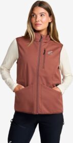 RevolutionRace Liivit – Pinkki – Responder Softshell Vest Naiset Pink Mahogany, Koko:XL