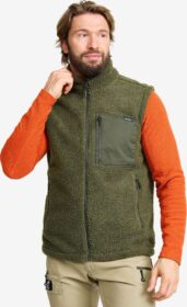 RevolutionRace > Liivit – Vihreä – Bigfoot Pile Vest Miehet Grape Leaf, Koko:S