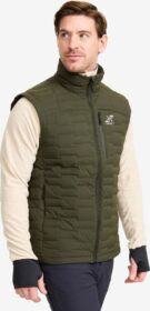 RevolutionRace Liivit – Vihreä – Flex Stretch Down Vest Miehet Forest Night, Koko:M