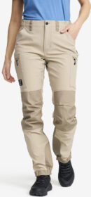 RevolutionRace Ulkoiluhousut, Vaellushousut & Retkeilyhousut – Beige – Nordwand Highwaist Stretch Pants Naiset Aluminium/Brindle, Koko:S