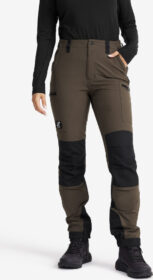 RevolutionRace Ulkoiluhousut, Vaellushousut & Retkeilyhousut – Ruskea – Nordwand Highwaist Stretch Pants Naiset Mud, Koko:S