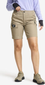 RevolutionRace > Housut > Shortsit – Beige – Nordwand Shorts Naiset Brindle, Koko:3XL