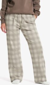 RevolutionRace Olohousut – Beige – Lodge Flannel Pants Naiset Morel/Oatmeal, Koko:L