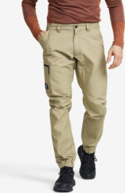 RevolutionRace Ulkoiluhousut, Vaellushousut & Retkeilyhousut – Beige – Outdoor Basic Pants Miehet Khaki, Koko:L