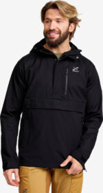 RevolutionRace Rambler Lightweight Anorak Miehet Black, Koko:XS – Ulkoilutakki, Kuoritakki & Tuulitakki