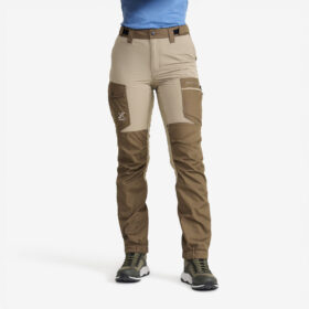 RevolutionRace Ulkoiluhousut, Vaellushousut & Retkeilyhousut – Ruskea – Rambler Lightweight Pro Pants Naiset Brindle/Chocolate chip, Koko:2XL