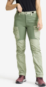 RevolutionRace Ulkoiluhousut, Vaellushousut & Retkeilyhousut – Vihreä – Rambler Lightweight Pro Pants Naiset Iceberg Green/Dusty Green, Koko:XL