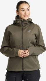 RevolutionRace > Takit > Softshell-takit – Vihreä – Responder Softshell Jacket Naiset Light Moss Gray, Koko:XS