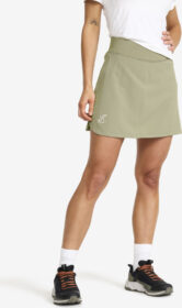 RevolutionRace > Housut > Shortsit – Vihreä – Rise 2-in-1 Skirt Naiset Shadow, Koko:L