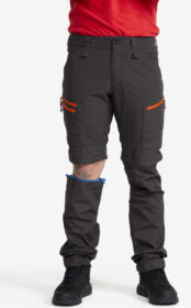 RevolutionRace Zip-off-housut – Harmaa – RVRC GP Pro Zip-off Pants Miehet Grey/Orange, Koko:XS