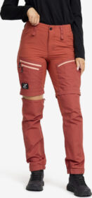 RevolutionRace Zip-off-housut – Punainen – RVRC GP Pro Zip-off Pants Naiset Cinnabar, Koko:L