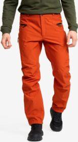 RevolutionRace Sade- Ja Kuorihousut – Oranssi – Silence Proshell 3L Pants Miehet Rooibos Tea, Koko:XL