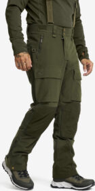 RevolutionRace > Sade- Ja Kuorihousut – Vihreä – Trace Silent Pro 2L Pants Miehet Deep Depths, Koko:XL