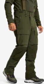 RevolutionRace Sade- Ja Kuorihousut – Vihreä – Trace Silent Pro 2L Pants Miehet Deep Depths, Koko:2XL