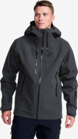 RevolutionRace > Sade- Ja Kuoritakit – Harmaa – Cyclone 3L Shell Jacket Miehet Anthracite, Koko:S