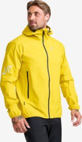 RevolutionRace > Sade- Ja Kuoritakit – Keltainen – Arcade 3L Lightweight Jacket Miehet Mango Mint, Koko:3XL
