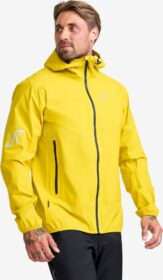 RevolutionRace Sade- Ja Kuoritakit – Keltainen – Arcade 3L Lightweight Jacket Miehet Mango Mint, Koko:2XL