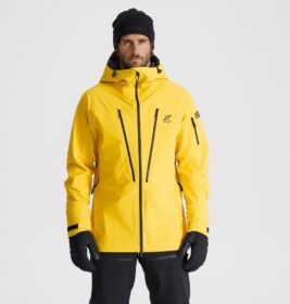 RevolutionRace Sade- Ja Kuoritakit – Keltainen – Ultra 3L Shell Jacket Miehet Yellow, Koko:2XL