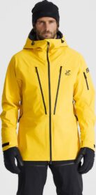 RevolutionRace > Sade- Ja Kuoritakit – Keltainen – Ultra 3L Shell Jacket Miehet Yellow, Koko:L