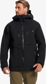 RevolutionRace Sade- Ja Kuoritakit – Musta – Cyclone Long 3L Jacket Miehet Black, Koko:XS