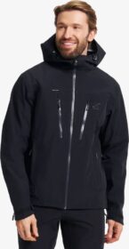 RevolutionRace Sade- Ja Kuoritakit – Musta – Silence Proshell 3L Jacket Miehet Black/Anthracite, Koko:S