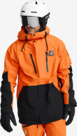RevolutionRace > Sade- Ja Kuoritakit – Oranssi – AccXel 2L Ski Jacket Miehet Persimmon Orange/Black, Koko:M