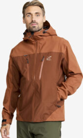 RevolutionRace > Sade- Ja Kuoritakit – Oranssi – Silence Proshell 3L Jacket Miehet Dusty Orange/Rusty Walnut, Koko:3XL