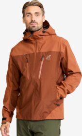 RevolutionRace > Sade- Ja Kuoritakit – Oranssi – Silence Proshell 3L Jacket Miehet Dusty Orange/Rusty Walnut, Koko:S