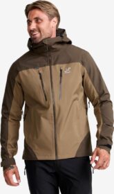 RevolutionRace > Sade- Ja Kuoritakit – Ruskea – Silence Proshell 3L Jacket Miehet Cub, Koko:XL
