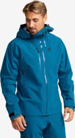 RevolutionRace > Sade- Ja Kuoritakit – Sininen – Cyclone 3L Shell Jacket Miehet Blue Opal/Imperial Blue, Koko:3XL