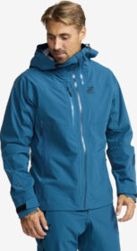 RevolutionRace > Sade- Ja Kuoritakit – Sininen – Cyclone 3L Shell Jacket Miehet Blue Opal/Imperial Blue, Koko:L