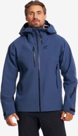 RevolutionRace Sade- Ja Kuoritakit – Sininen – Cyclone 3L Shell Jacket Miehet Insignia Blue, Koko:XS