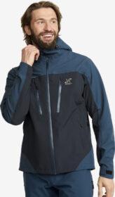 RevolutionRace > Sade- Ja Kuoritakit – Sininen – Silence Proshell 3L Jacket Miehet Moonlit Ocean/Dark Navy, Koko:4XL