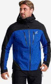 RevolutionRace > Sade- Ja Kuoritakit – Sininen – Silence Proshell 3L Jacket Miehet Surf the Web/Black, Koko:XL
