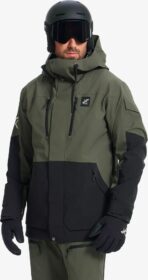 RevolutionRace Sade- Ja Kuoritakit – Vihreä – AccXel 2L Ski Jacket Miehet Kambaba Green/Black, Koko:XS