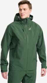 RevolutionRace > Sade- Ja Kuoritakit – Vihreä – Cloud 3L Shell Jacket Miehet Garden Topiary, Koko:L