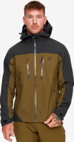RevolutionRace > Sade- Ja Kuoritakit – Vihreä – Silence Proshell 3L Jacket Miehet Dark Olive/Moonless Night, Koko:4XL