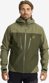 RevolutionRace > Sade- Ja Kuoritakit – Vihreä – Silence Proshell 3L Jacket Miehet Kalamata/Forest Night, Koko:3XL