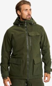 RevolutionRace > Sade- Ja Kuoritakit – Vihreä – Trace Silent Pro 2L Jacket Miehet Deep Depths, Koko:XL