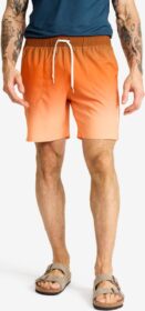 RevolutionRace > Shortsit – Oranssi – Summer Swim Shorts Miehet Faded Hawaiian, Koko:XS