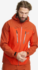 RevolutionRace > Sade- Ja Kuoritakit – Oranssi – Silence Proshell 3L Jacket Miehet Rooibos Tea / Pureed Pumpkin, Koko:M