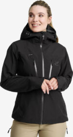 RevolutionRace > Takit > Sade- Ja Kuoritakit – Musta – Silence Proshell 3L Jacket Naiset Black/Anthracite, Koko:3XL