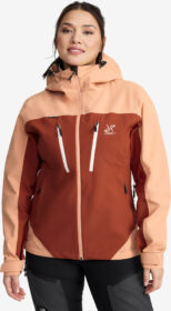 RevolutionRace > Takit > Sade- Ja Kuoritakit – Pinkki – Silence Proshell 3L Jacket Naiset Honey Pink/Cinnabar, Koko:M